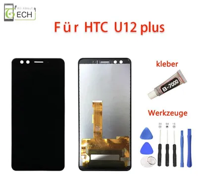 Produktbild von Für Original HTC U12 Plus LCD Display schwarz Touchscreen + Werkzeuge