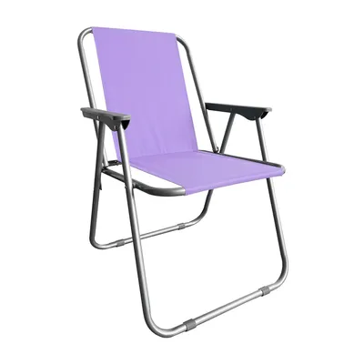 Produktbild von Campingstuhl Anglersessel Gartenstuhl Sessel mit Armlehne violett