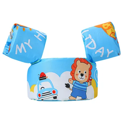 Imagen del producto de Chalecos flotantes para niños, ayudas para nadar, equipo flotante, color azul