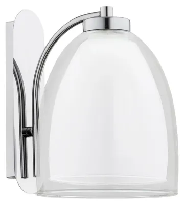 Produktbild von Dekorative Deckenleuchte RONDA, verchromt, transparent, 1xE27, 15W, Metall, Abmessungen: 24x23x17cm, IP20, Marke: Alfa