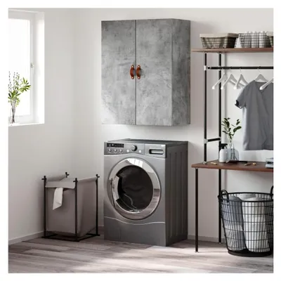 Produktbild von Wandschrank, Betongrau, 69,5 x 34 x 90 cm