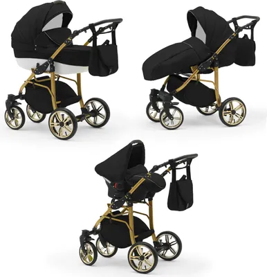 Produktbild von Kinderwagen 4 in 1 Neo Gold inkl. Sportsitz und Autositz - 16 Teile - in 22 Farben