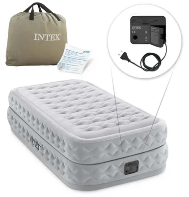 Obrázek produktu pro Intex 64488NP, Jednolůžková matrace, Obdélník, Vnitřní, Zabudovaná vzduchová pumpa