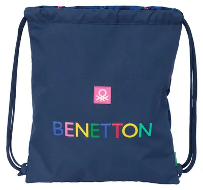 Obrázek produktu pro Batohová taška s popruhy Benetton Damero Navy blue 35 x 40 x 1 cm