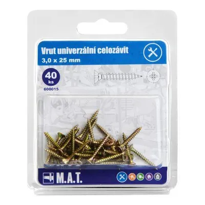 Image de vis un.tout fileté 3,0x 25mm ZZ (40pcs)