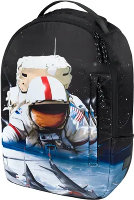 Produktbild von Baagl Rucksack Daypack Teenager Studenten Tagesrucksack Laptop Rucksack (Cosmonaut)