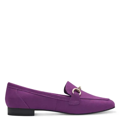 Produktbild von MARCO TOZZI Damen Slipper Zierspange Loafer samtige Haptik 2-24212-42, Größe:41 EU, Farbe:Violett
