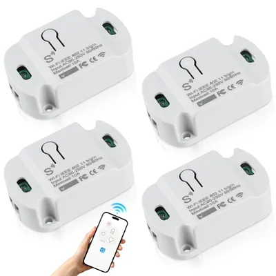 Produktbild von Drahtloser Wifi-Lichtschalter Set von 4 für Smart Home