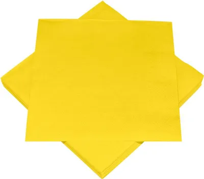 Produktbild von 100 Servietten sonnengelb gelb 33 x 33 cm