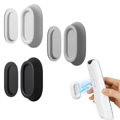 Productafbeelding van Afstandsbedieninghouder - 3 stuks - magnetische wandhouder - zelfklevend - ruimtebesparende organizer voor afstandsbedieningen - wandhouder voor thuis, kantoor