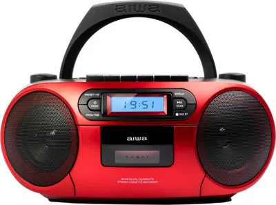 Produktbild von Aiwa Boombox Bbtc-550mg Mikroanlage Rot,Schwarz One Size / EU Plug 220V Rot,Schwarz One Size