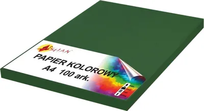 Image de Papier couleur A4 120g vert foncé v2 100 feuilles