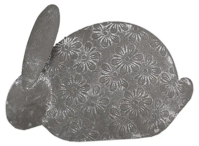 Obrázok produktu pre Clayre & Eef Figúrka králika 16x4x12 cm sivá kovová