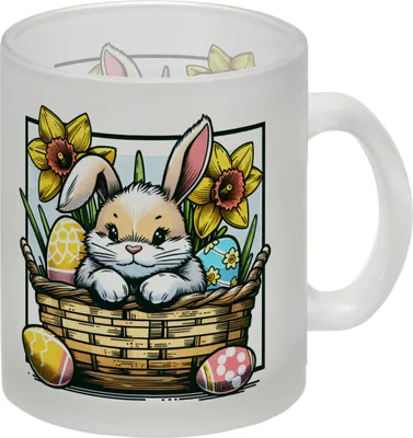 Produktbild von Osterhase im Osternest Glas Tasse