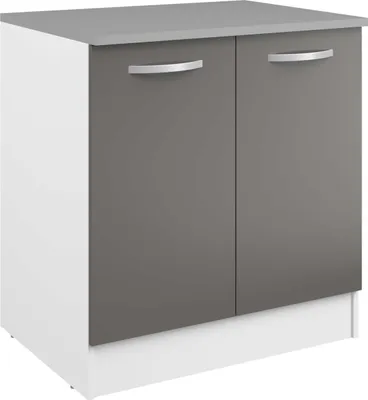 Produktbild von Unterschrank Eko 80 cm für Spüle mit 2 Türen - grau