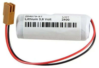 Immagine prodotto di Batteria agli ioni di litio Saft LS17500, 3,6 Volt, 3400mAh, tipo A, con cavo e connettore JAE IL-2S-3S, dimensioni 17x50,3 mm