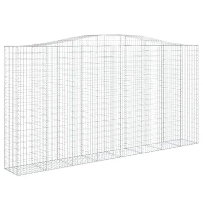 Produktbild von Gabione mit Hochbogen 400x50x200/220 cm Verzinktes Eisen