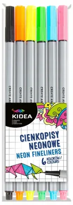 Imagen del producto de Rotuladores fluorescentes Kidea, 6 colores
