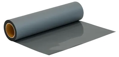 Produktbild von Plottermarie Plotterfolie Flex S für kreative Veredelungen – Plotterfolie für Textildruck, T-Shirts, Baumwolle, Polyester & Plotterprojekte Middle Grey 100 x 50 cm