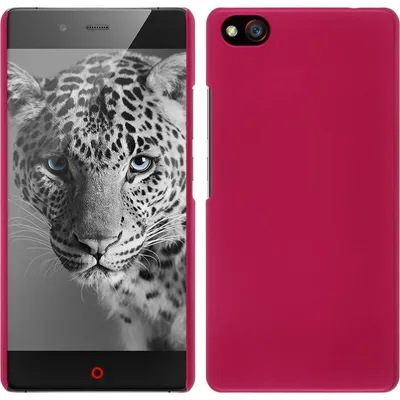 Produktbild von PhoneNatic Case kompatibel mit ZTE Nubia Z9 Mini - Hülle pink gummiert Hard-case + 2 Schutzfolien