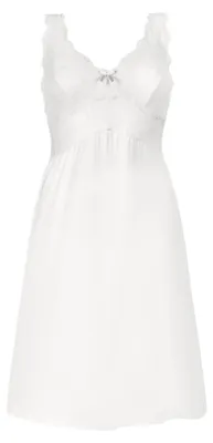 Imagen del producto de Vestido tipo camisón HUNKEMÖLLER Nora, encaje, color blanco nieve, talla XL