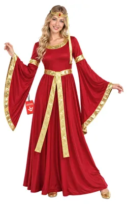 Produktbild von Fun Shack Mittelalter Kostüm Damen, Renaissance Halloween Kostüm, M