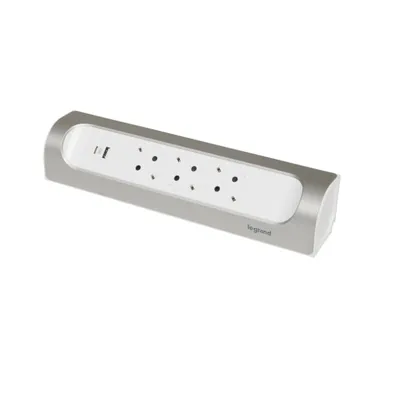 Obrázek produktu pro Legrand rohov zsuvkov lita 3x zsuvka, USB-A, USB-C, bez kabelu Ultra bl/hlink 694504