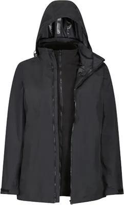 Produktbild von Regatta Professional TRA152 | Damen Jacke, Womens Classic 3in1 Jacket, wasserdicht - Farbe: Black/Black - Größe: 38 (12)