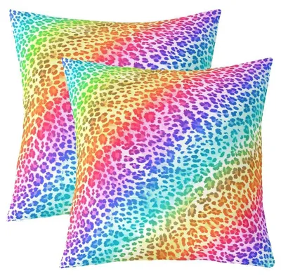 Productafbeelding van Kussenslopen, 50x50 cm, luipaardprint, 2 stuks, polyester