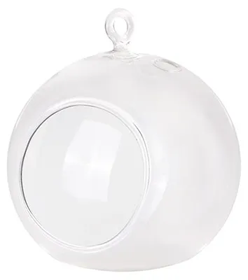 Image de Bougeoirs sphériques en verre 10cm 4pcs