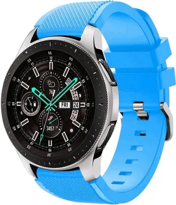 Produktbild von Strap-it Samsung Galaxy Watch 46mm Armband Silikon (Hellblau)