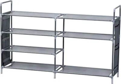 Produktbild von Herzberg Schuhregal mit 7 Ebenen, 112 x 70 cm, Grau