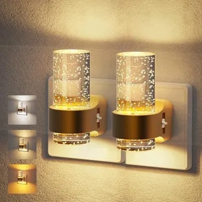 Zdjęcie produktu dla Lampka nocna czujnik zmierzchu regulowana jasność temperatura dla dzieci 2