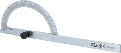 Gradenboog mit offenem Bogen, 200 mm, Edelstahl, 0–180°