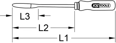 Produktbild von KS Tools 1502248 150.2248 Spoon scraper
