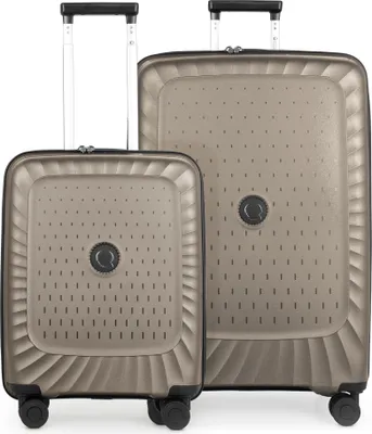 Image de Kotti - Set de valises 2 pièces, trolley à bagages à main + grande valise XL extensible, coque dure robuste, trolleys légers, set de bagages avion Check-In & Hand Luggage,Champagne