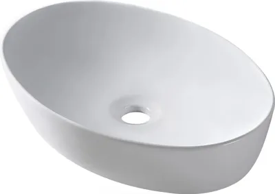 Produktbild von Balneo Waschbecken VILEO 62x42 cm Keramik weiß oval für Badezimmer
