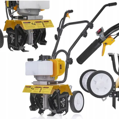 Produktbild von GEKO | Gartenfräse Benzin, 5,2 PS, 52cm, 2-Takt-Rasenboden bodenhacke, Grubber Motorhacke Benzin, bodenfräse