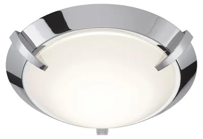 Produktbild von Briloner Runde LED Deckenlampe Chrom mit Glas 27cm 1200 Lm