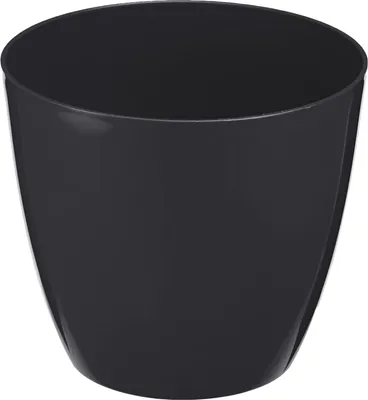 Obrázek produktu pro Plastkon Ella Lesk dekorativní květináč antracitová Průměr květináče: 21 cm