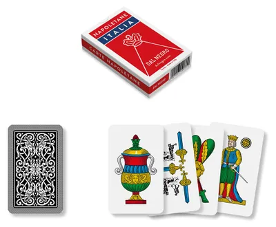 Produktbild von Dal 10071 - Napoletane Italia Regionalspielkarten, rotes Federmäppchen, ab 3 Jahren