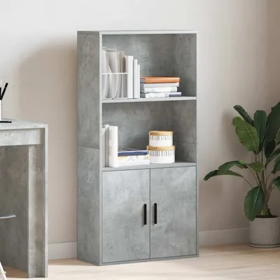 Produktbild von "2026 Aktion"Bücherregal - CLORIS - Standregal - Robust und langlebig - Betongrau 60x24x120 cm Holzwerkstoff - NeuMöbel1350504
