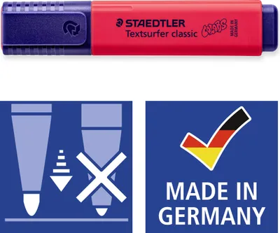 Produktbild von Textmarker Textsurfer classic colors rot Packung mit 10 Stück