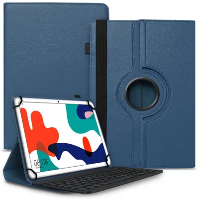 Produktbild von Tablet Tasche für Blackview Tab 90 Tastatur Hülle Case Bluetooth 360° DrehbarFarbe Uni 360 Taschen:Blau