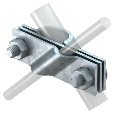 Produktbild von OBO 2760 20 FT Anschlussschelle f.Rund-und Flachleiter 20mm St 5001641