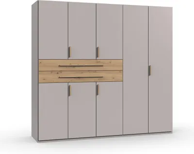 Produktbild von Drehtürenschrank >DIGIT< in KASCHMIR /  ARTISAN EICHE Nachbildung - 225x208x58 (BxHxT)