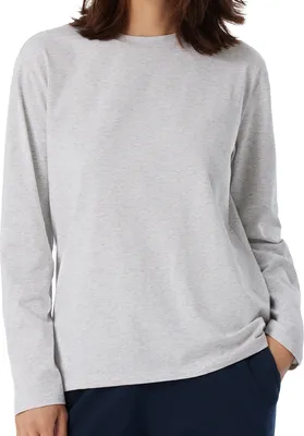 Produktbild von Schiesser Damen Langarmshirt Gr. 34  grau-mel.