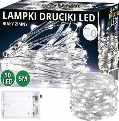 Produktbild von Led Lichter 5M 50 Kaltweisse Lichter Mit Batterien - Heimdekoration