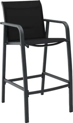 Produktbild von vidaXL 7-tlg. Gartenbar-Set Schwarz