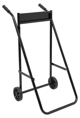 Produktbild von Transportwagen für Außenborder - Klappbarer Motorständer - Bis 30 PS - Tragkraft 40 kg - 15 cm Räder - Kaltgewalzter Stahl - Schwarz